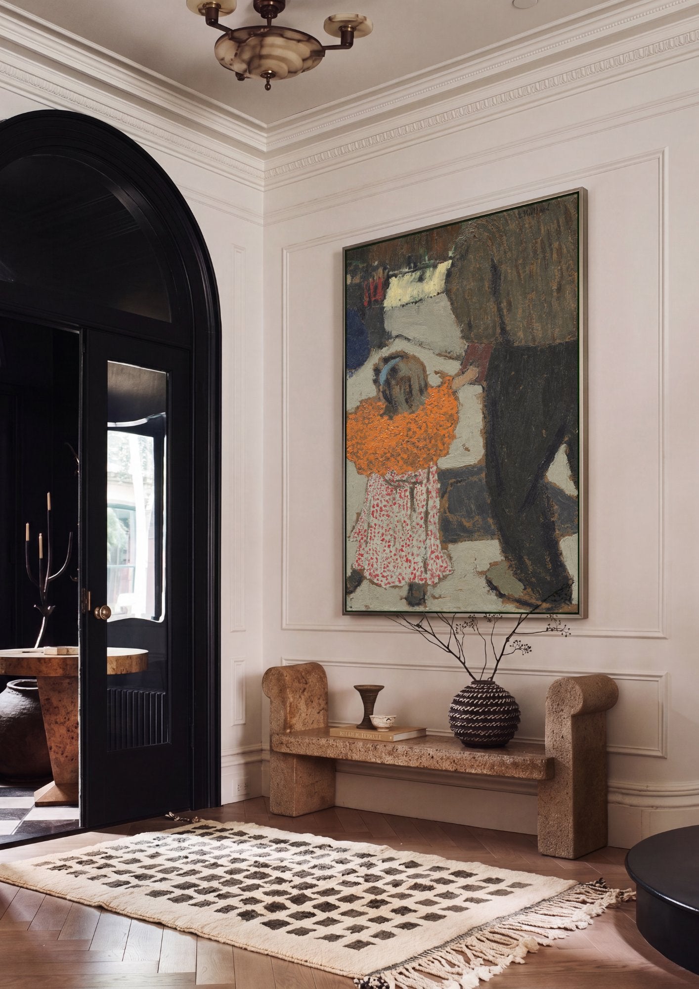 Quadro Decorativo Criança e Adulto - Vuillard em ambiente decorado