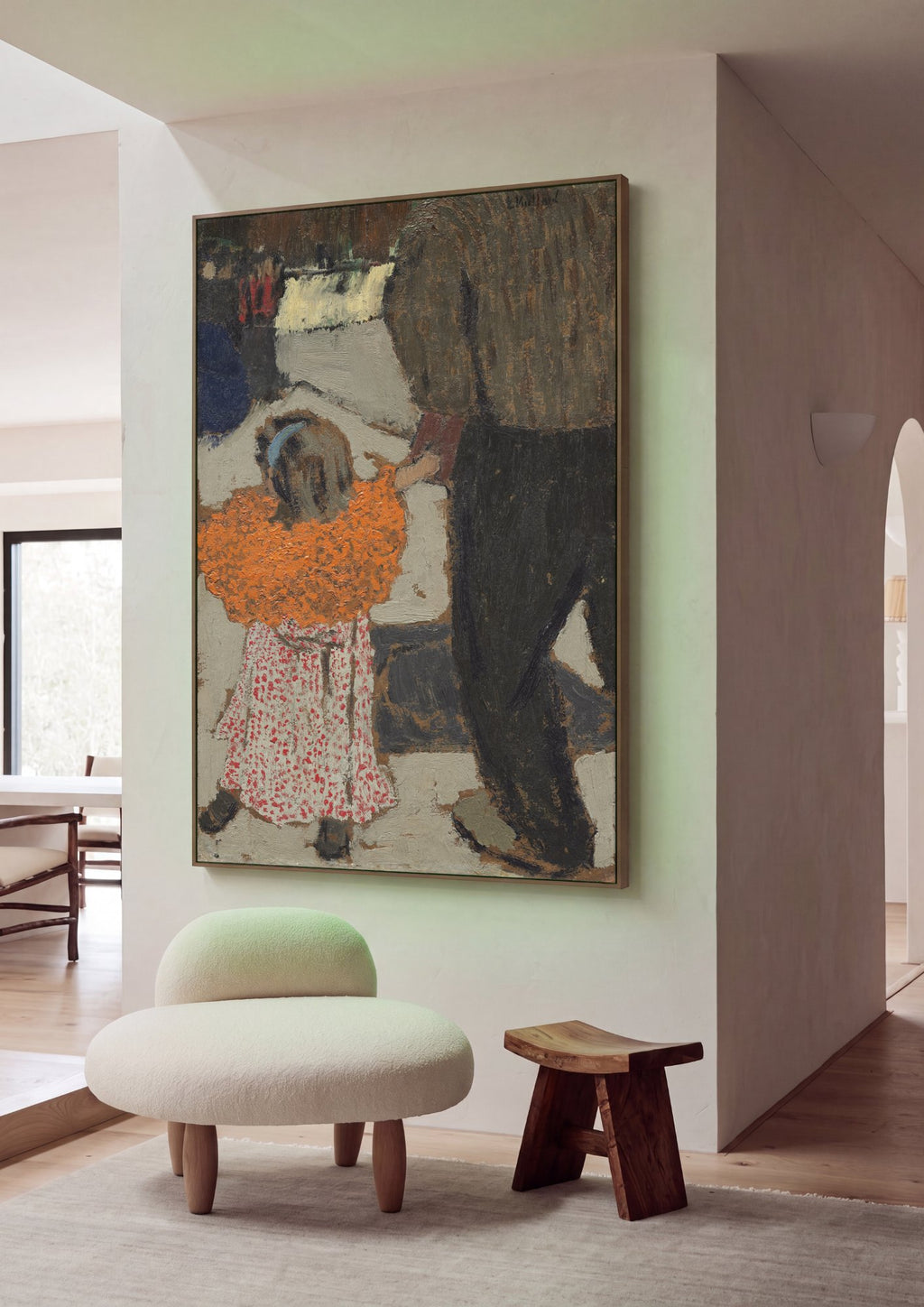 Quadro Decorativo Criança e Adulto - Vuillard em ambiente decorado