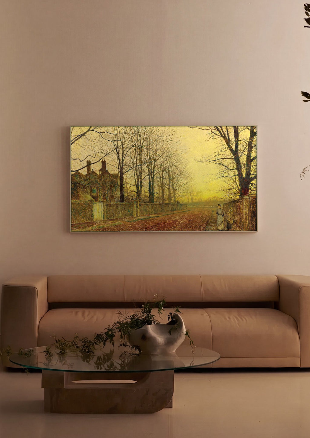 Quadro Decorativo Outono Britânico - Grimshaw em ambiente decorado