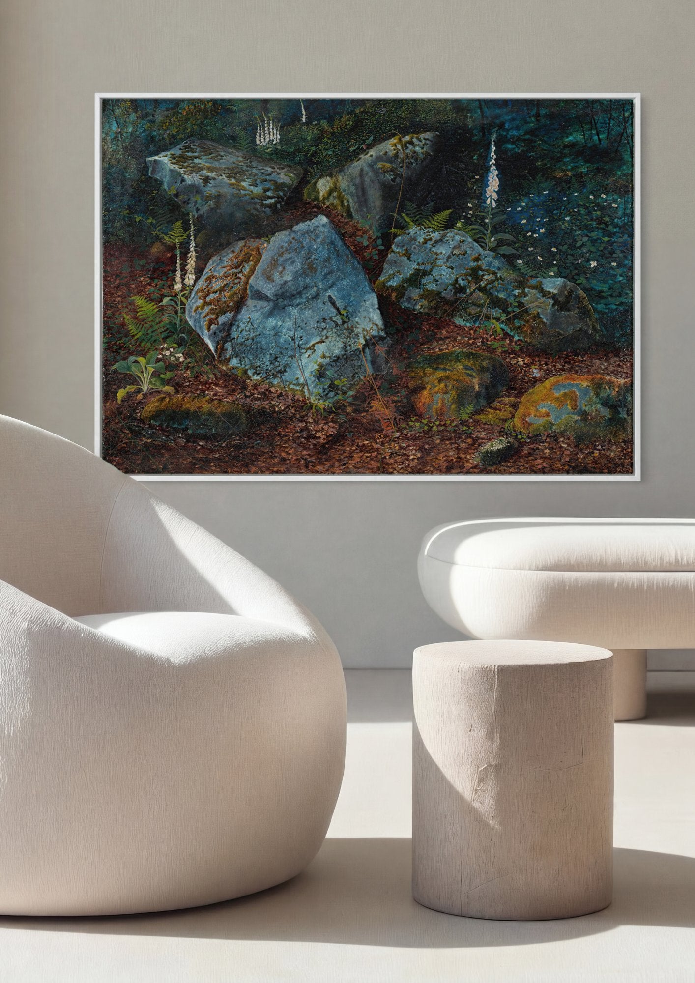 Quadro Decorativo Floresta Mística - Grimshaw em ambiente decorado