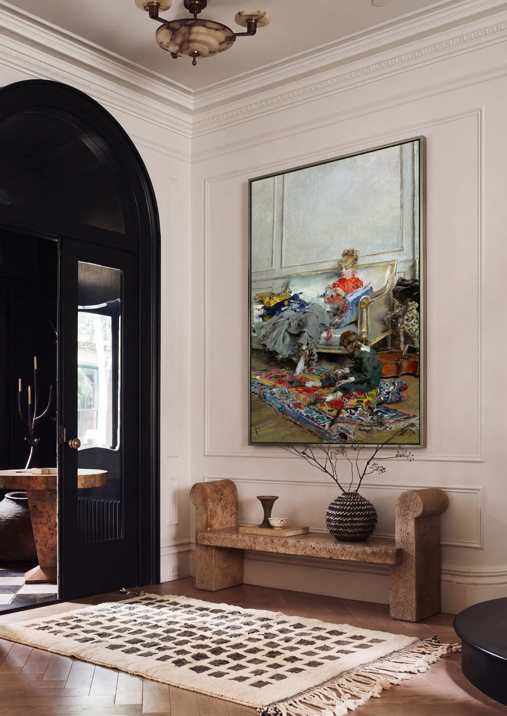 Quadro Decorativo A Costura – Boldini em ambiente decorado