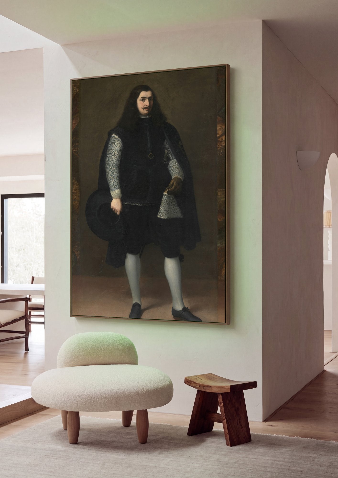 Quadro Decorativo Retrato de Cavalheiro - Murillo em ambiente decorado