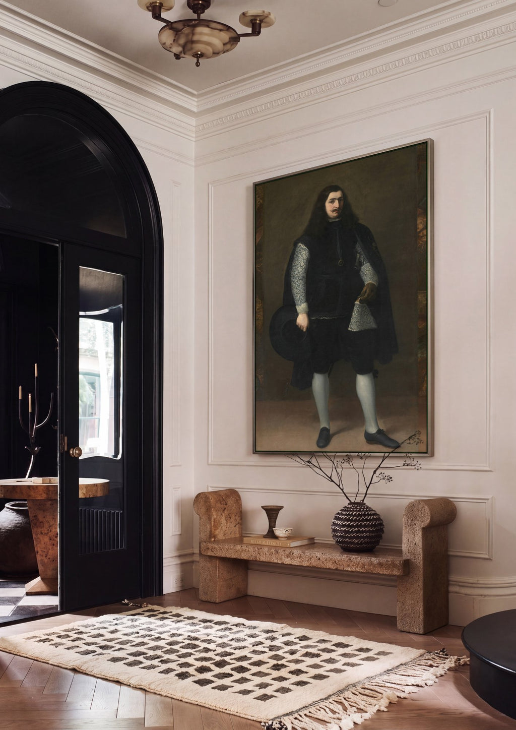 Quadro Decorativo Retrato de Cavalheiro - Murillo em ambiente decorado