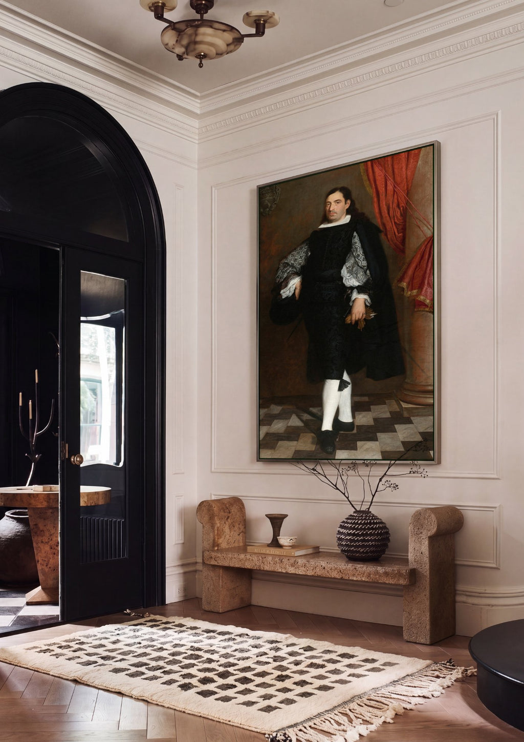 Quadro Decorativo Retrato de Cavalheiro - Murillo em ambiente decorado