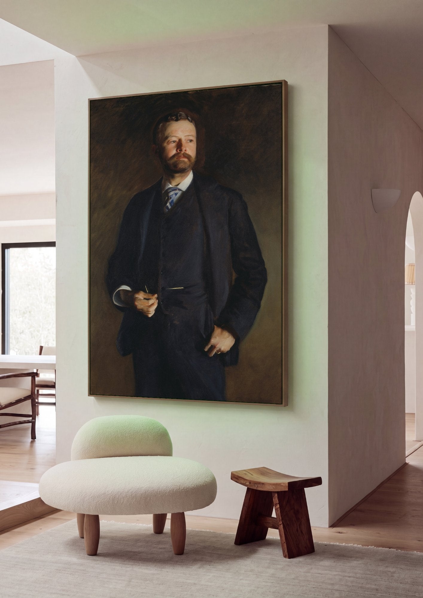 Quadro Decorativo Retrato de Cavalheiro - John Singer Sargent em ambiente decorado