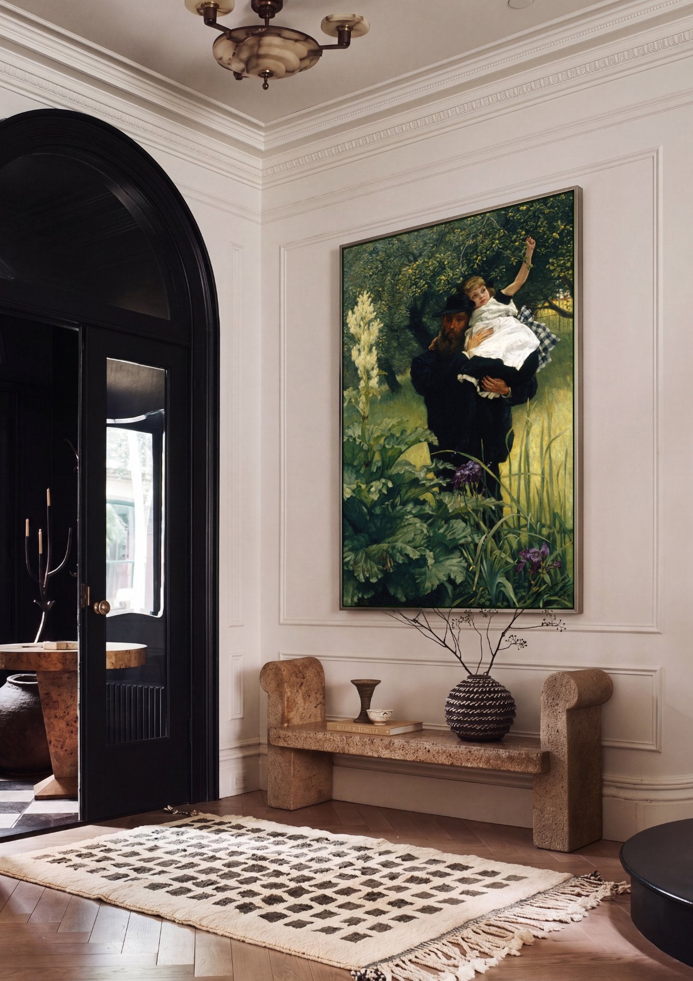 Quadro Decorativo O Pai Amado - James Tissot em ambiente decorado