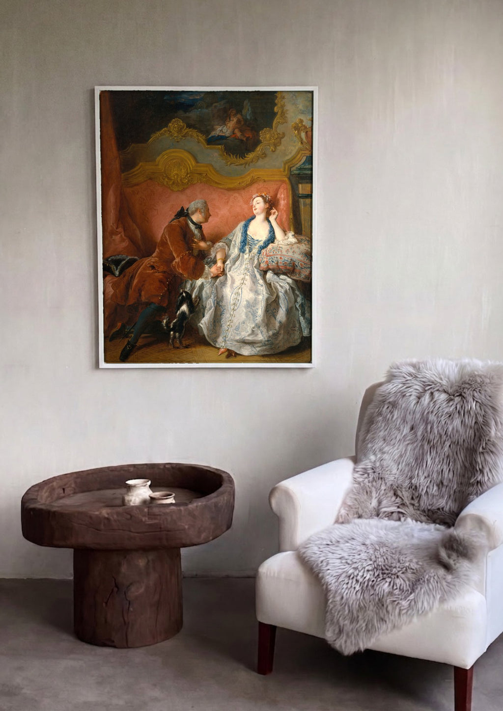 Quadro Decorativo A Leitura (La Lecture) - Jean François de Troy | quadro emoldurado na parede