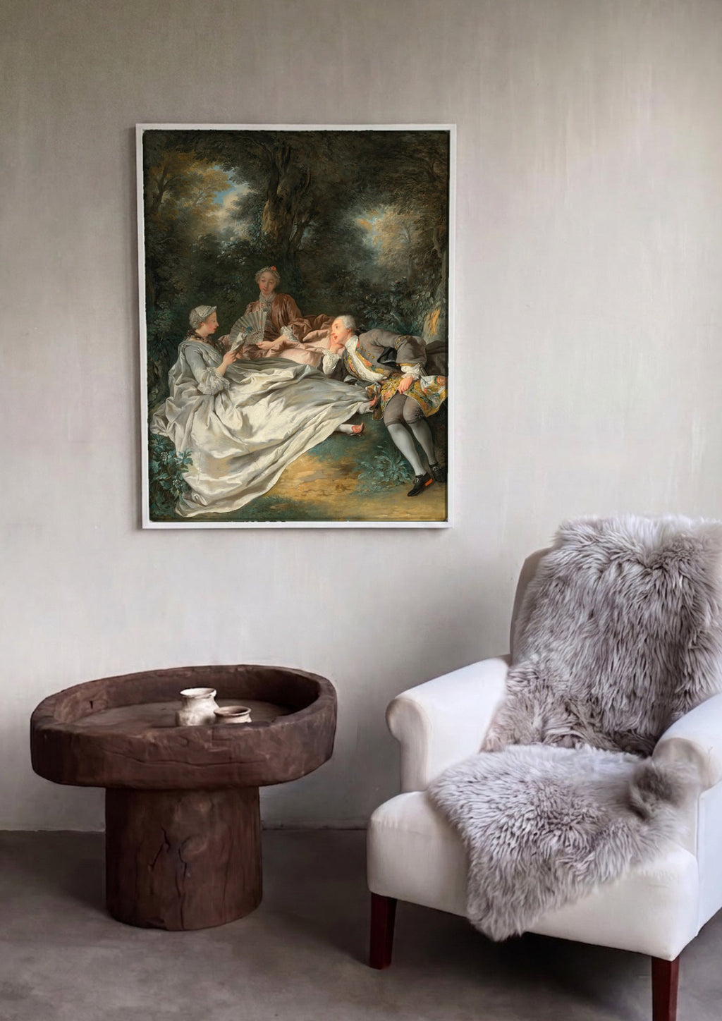 Quadro Decorativo A Leitura (La Lecture) - Jean François de Troy | quadro emoldurado na parede