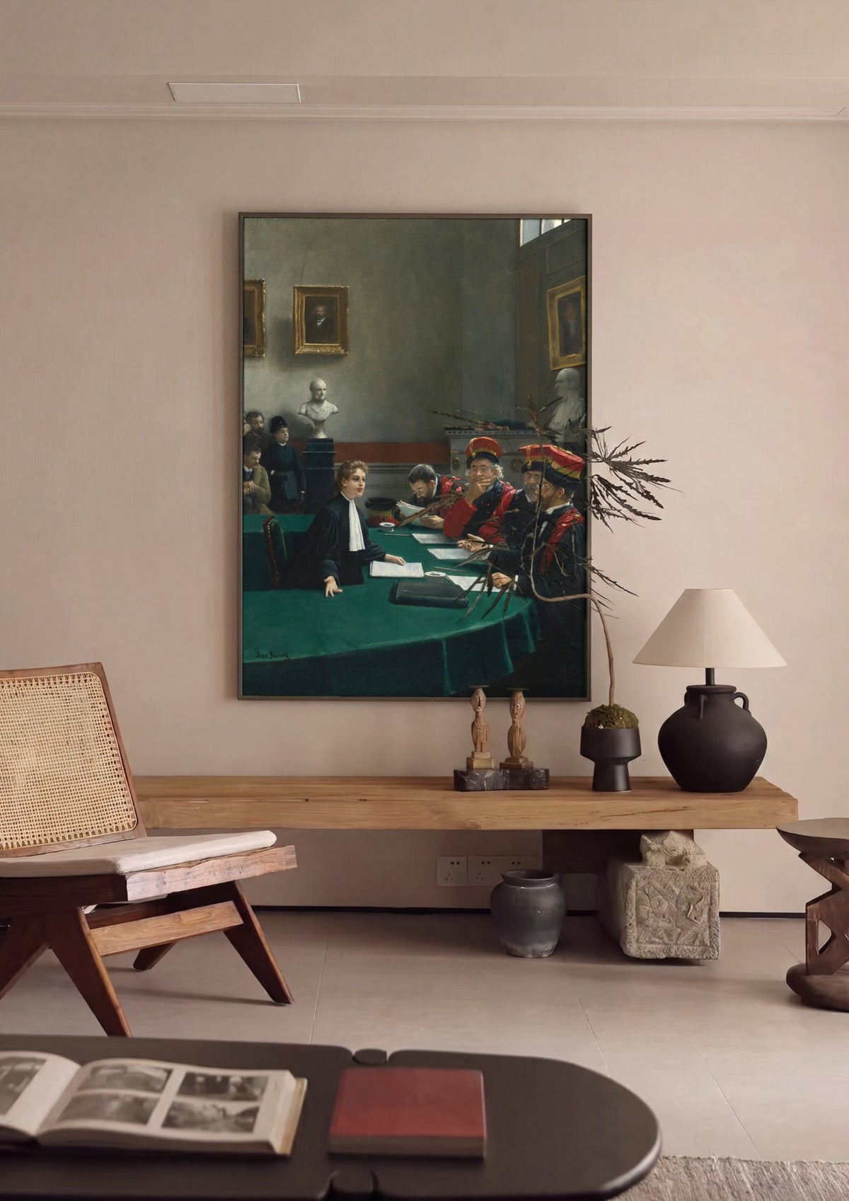 Quadro Decorativo: Uma Causa Importante - Jean Béraud | quadro emoldurado na parede