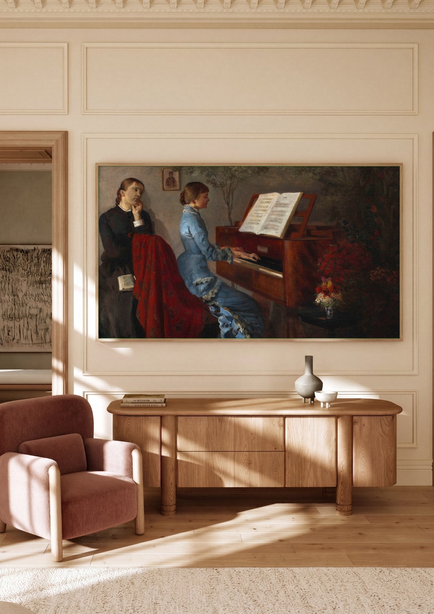 Quadro Decorativo A Melodia Silenciosa - Jacek Malczewski | quadro emoldurado na parede