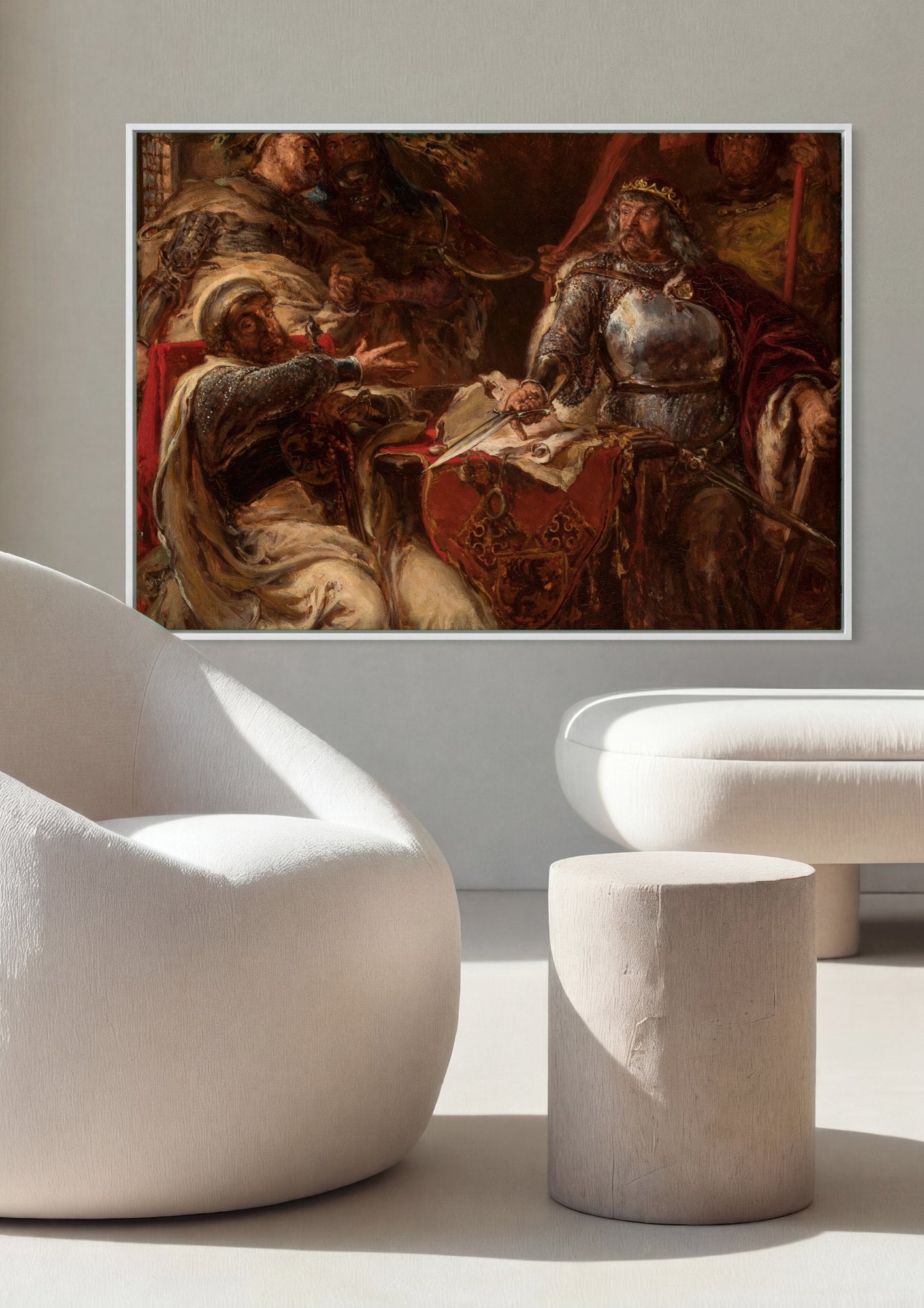 Quadro Decorativo A História Recontada - Jan Matejko | quadro emoldurado na parede