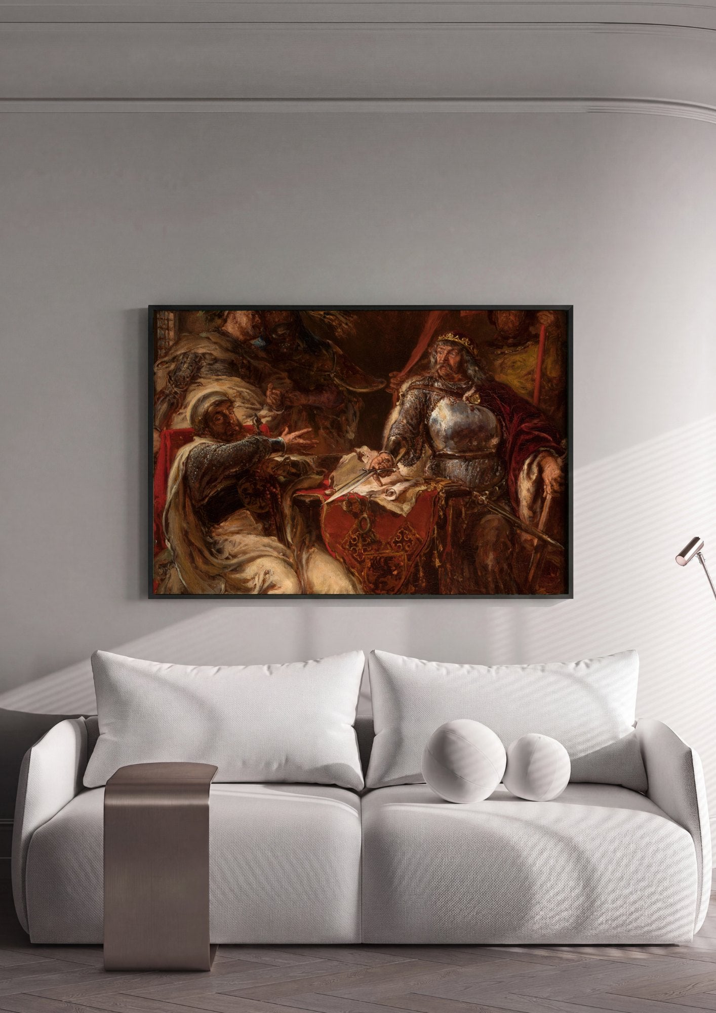 Quadro Decorativo A História Recontada - Jan Matejko | quadro emoldurado na parede