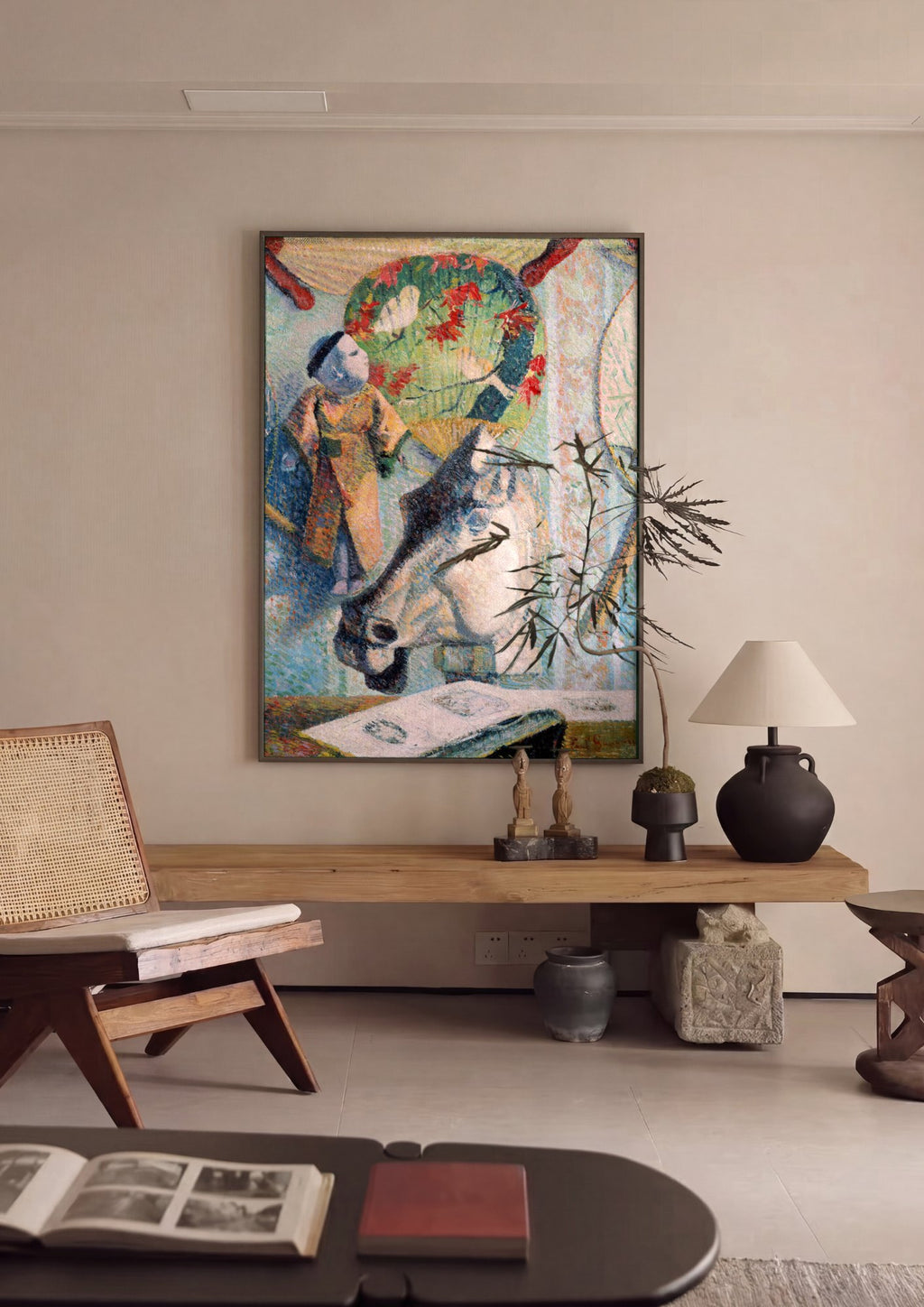 Quadro Decorativo Natureza-morta com Objetos Japoneses - Gauguin | quadro emoldurado na parede