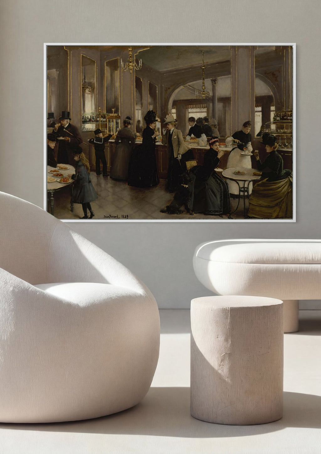 Quadro Decorativo A Pâtisserie Gloppe - Jean Béraud em ambiente decorado