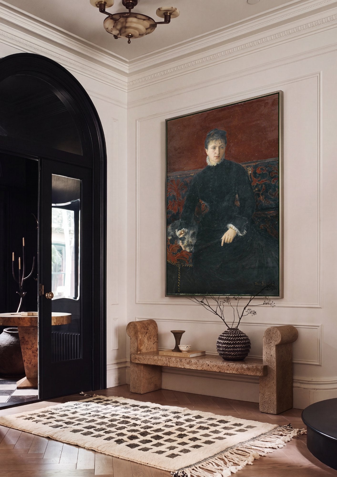 Quadro Decorativo 'Portrait of a Lady' - Jean Béraud em ambiente decorado