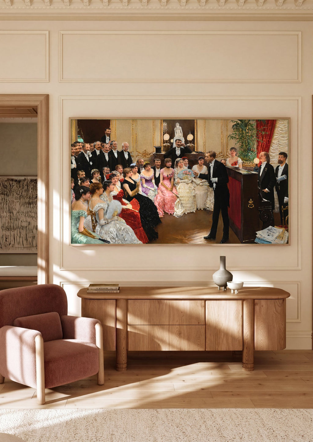 Quadro Decorativo: Uma Noite na Ópera - Jean Béraud em ambiente decorado