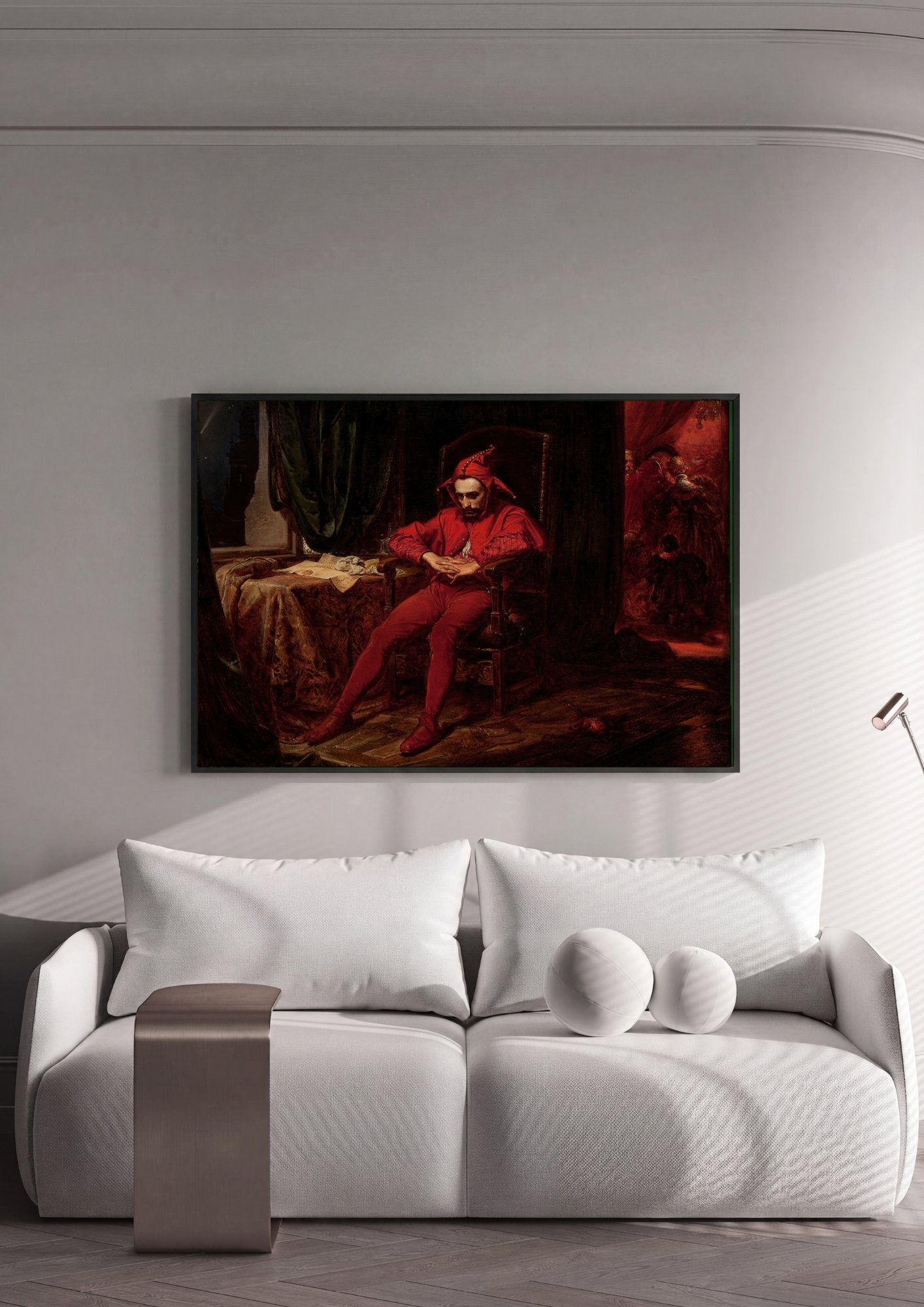 Quadro Decorativo Stanczyk - Jan Matejko em ambiente decorado