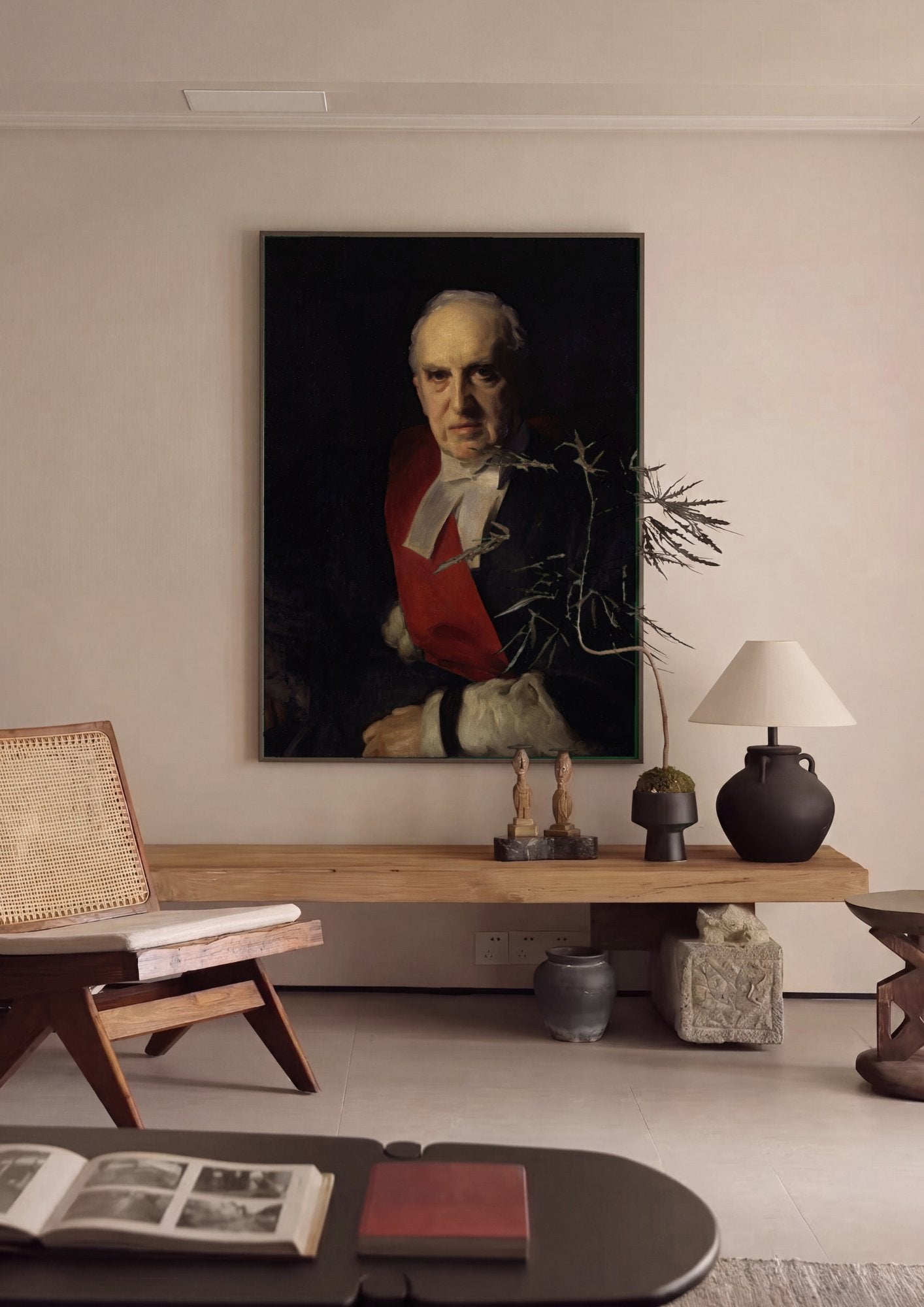 Quadro Decorativo Retrato de um Homem - John Singer Sargent em ambiente decorado