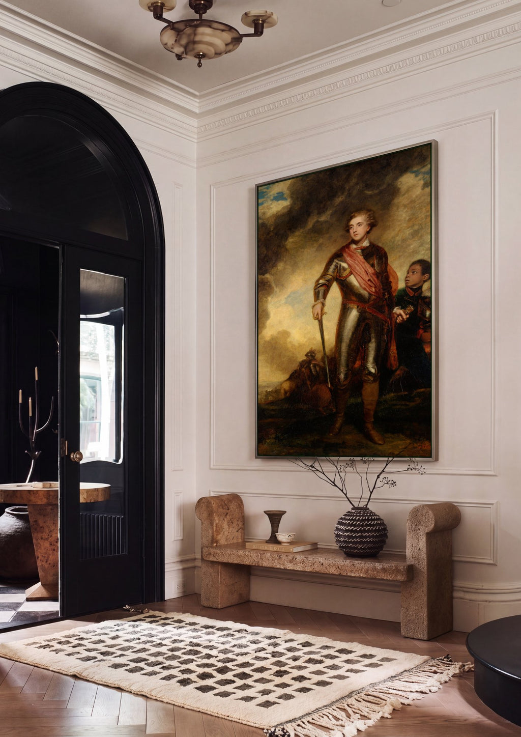 Quadro Decorativo 'Lord Heathfield' - Sir Joshua Reynolds em ambiente decorado