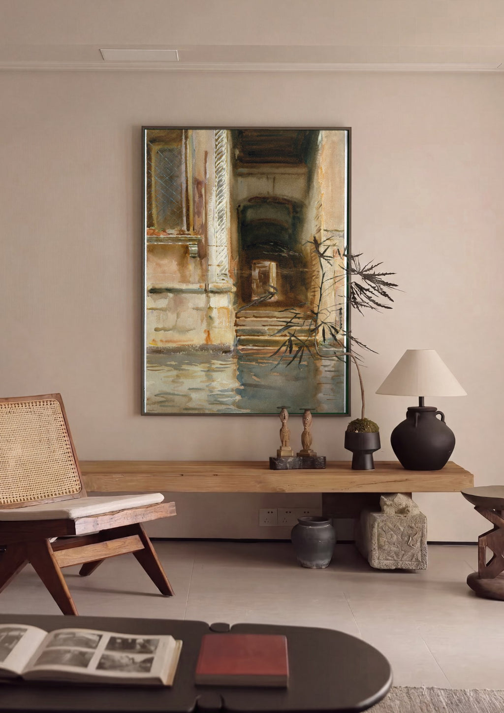 Quadro Decorativo 'Um Portão em Veneza' - John Singer Sargent em ambiente decorado