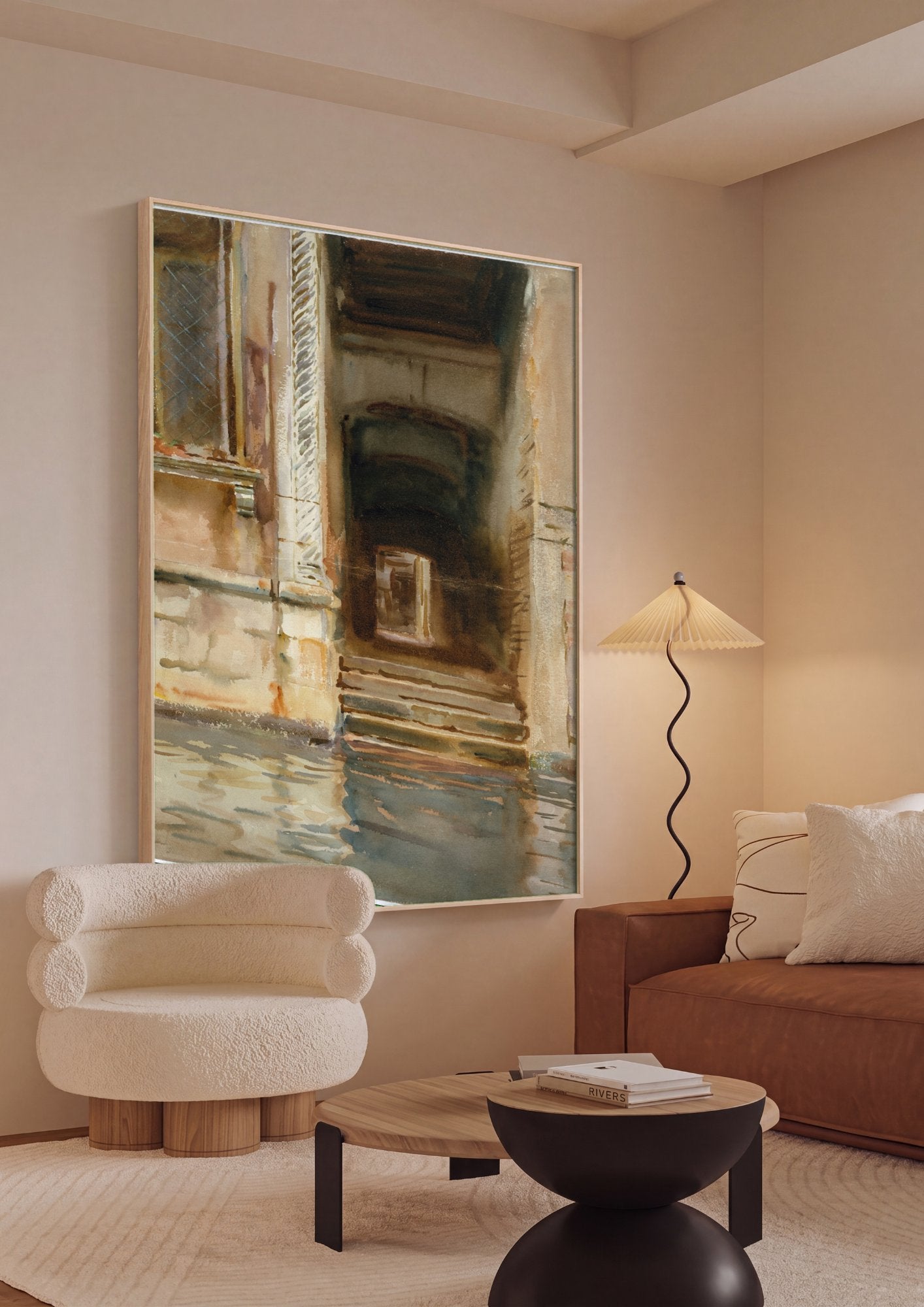 Quadro Decorativo 'Um Portão em Veneza' - John Singer Sargent em ambiente decorado