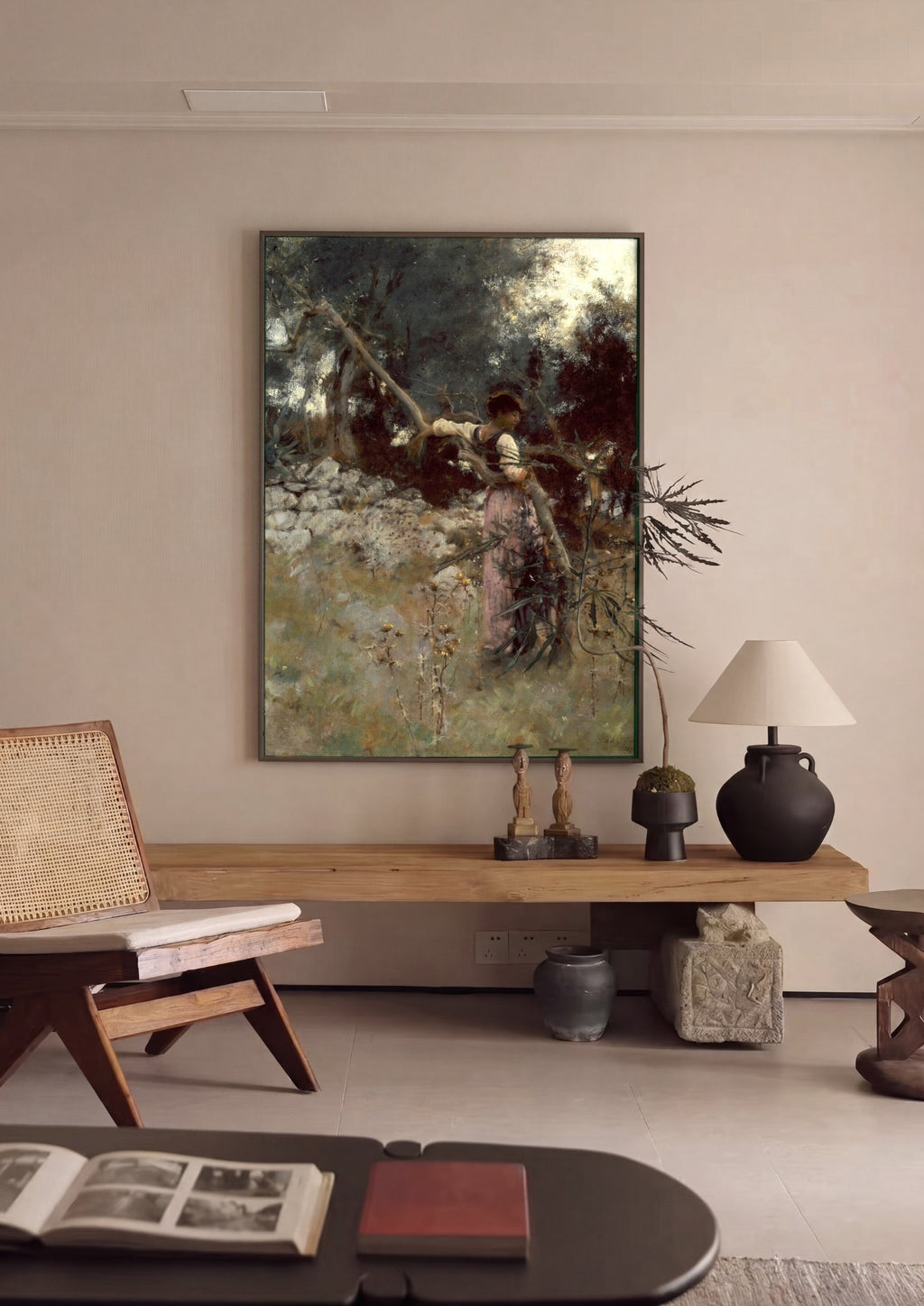 Quadro Decorativo A Olive Grove (Corfu) - John Singer Sargent em ambiente decorado