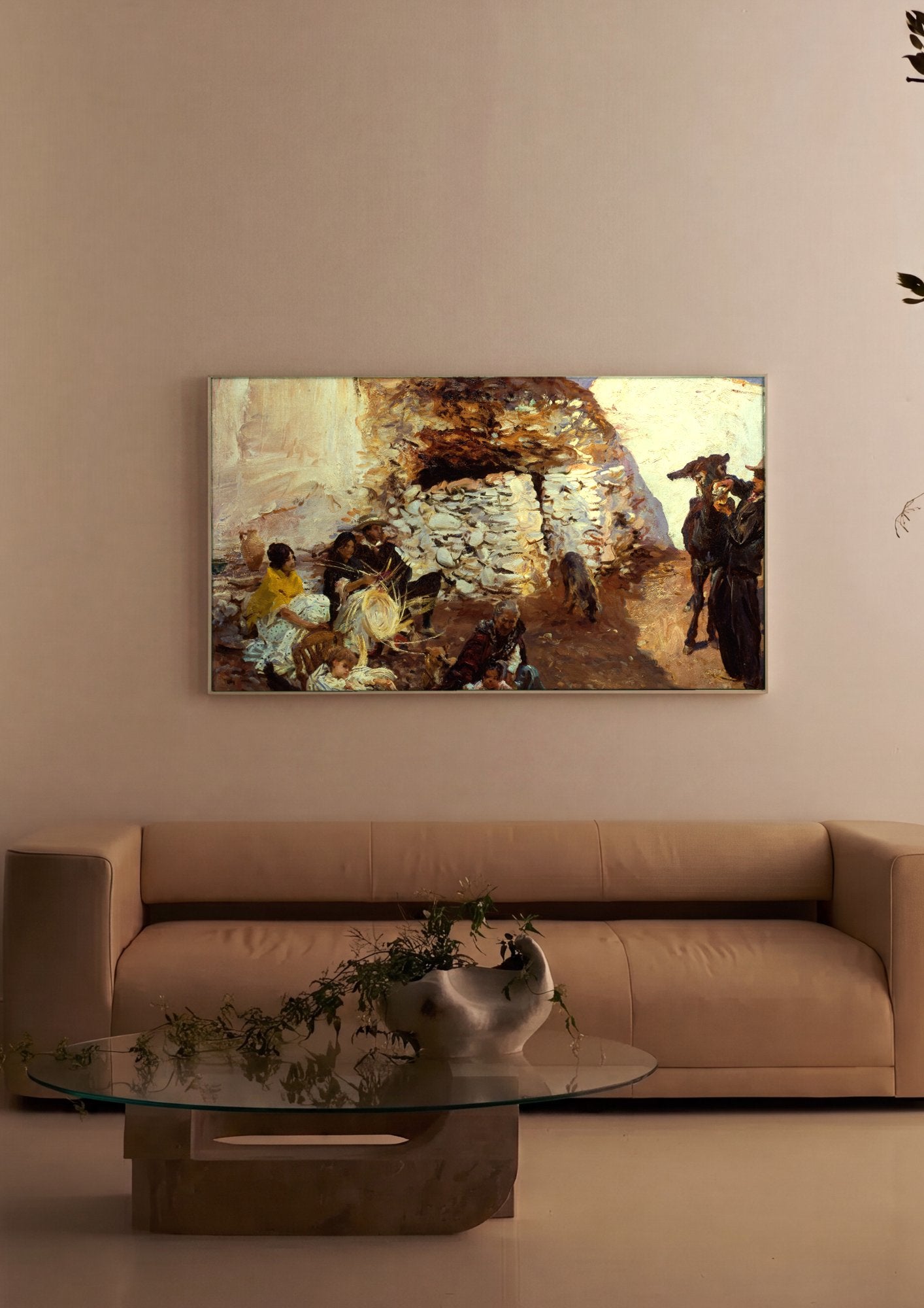 Quadro Decorativo Ciganos de Granada - John Singer Sargent em ambiente decorado