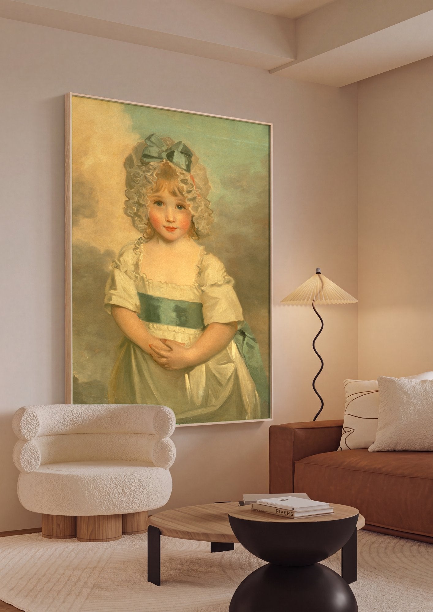Quadro Decorativo Retrato de Criança - John Hoppner em ambiente decorado