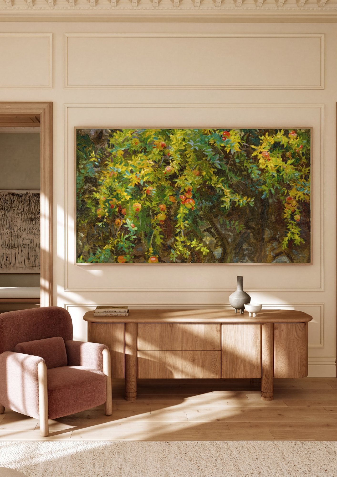Quadro Decorativo Apanhador de Romãs - John Singer Sargent em ambiente decorado