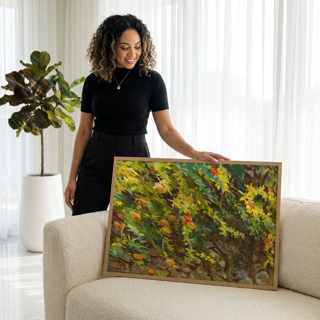 Quadro Decorativo Apanhador de Romãs - John Singer Sargent com modelo em ambiente