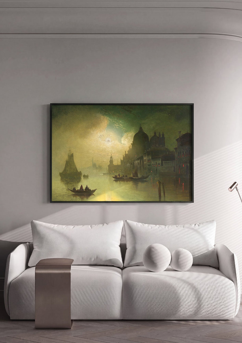 Quadro Decorativo Noite em Veneza - Karl Kaufmann | quadro emoldurado na parede