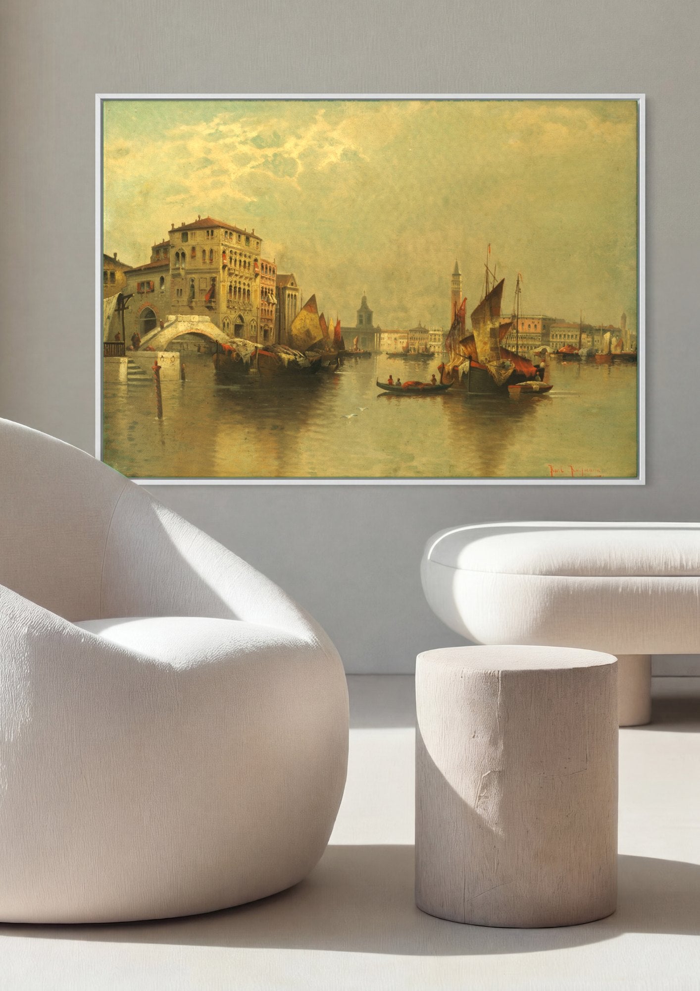 Quadro Decorativo Canal de Veneza - Karl Kaufmann | quadro emoldurado na parede
