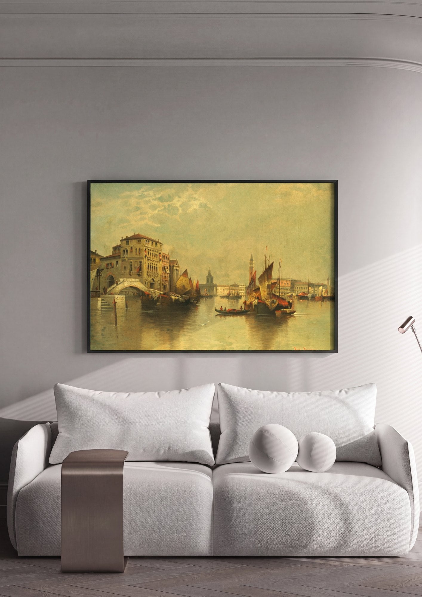 Quadro Decorativo Canal de Veneza - Karl Kaufmann | quadro emoldurado na parede