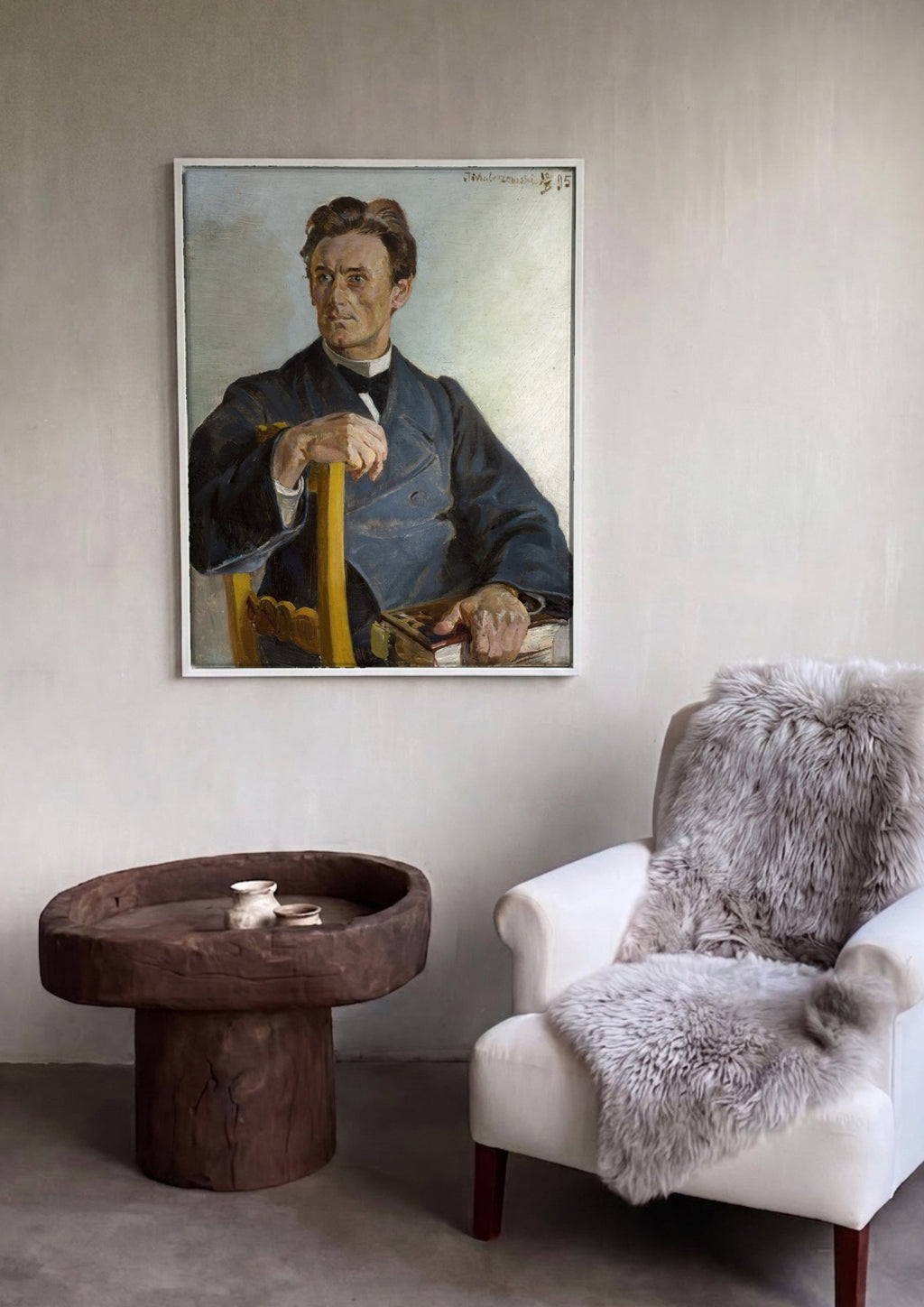 Quadro Decorativo Retrato de Homem - Jacek Malczewski | quadro emoldurado na parede