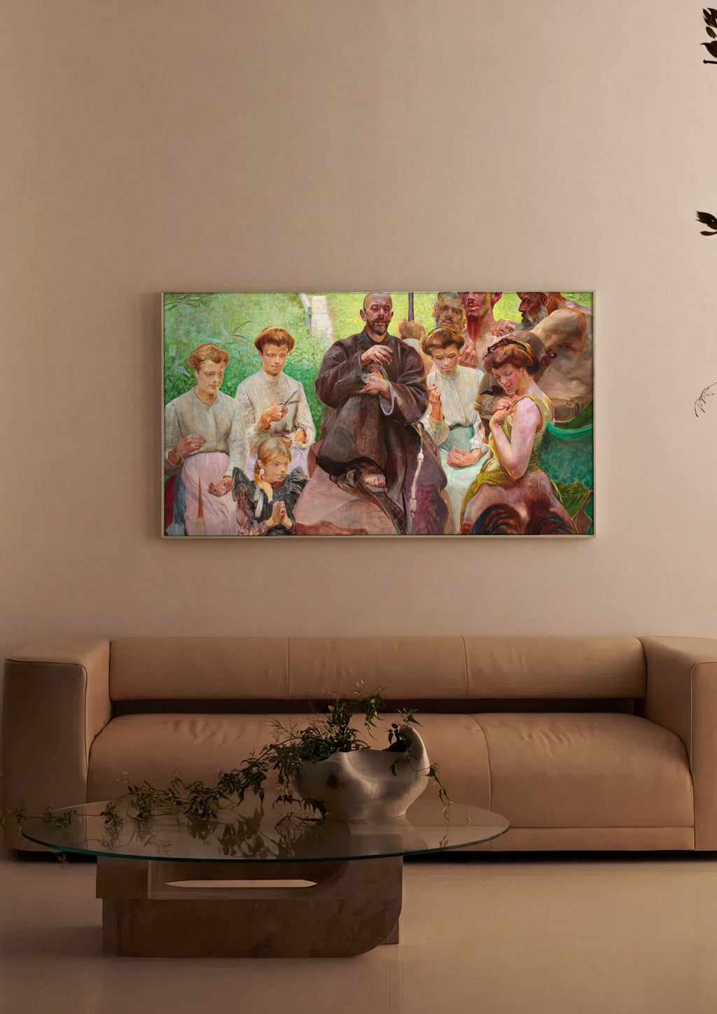 Quadro Decorativo A Minha Canção - Jacek Malczewski em ambiente decorado