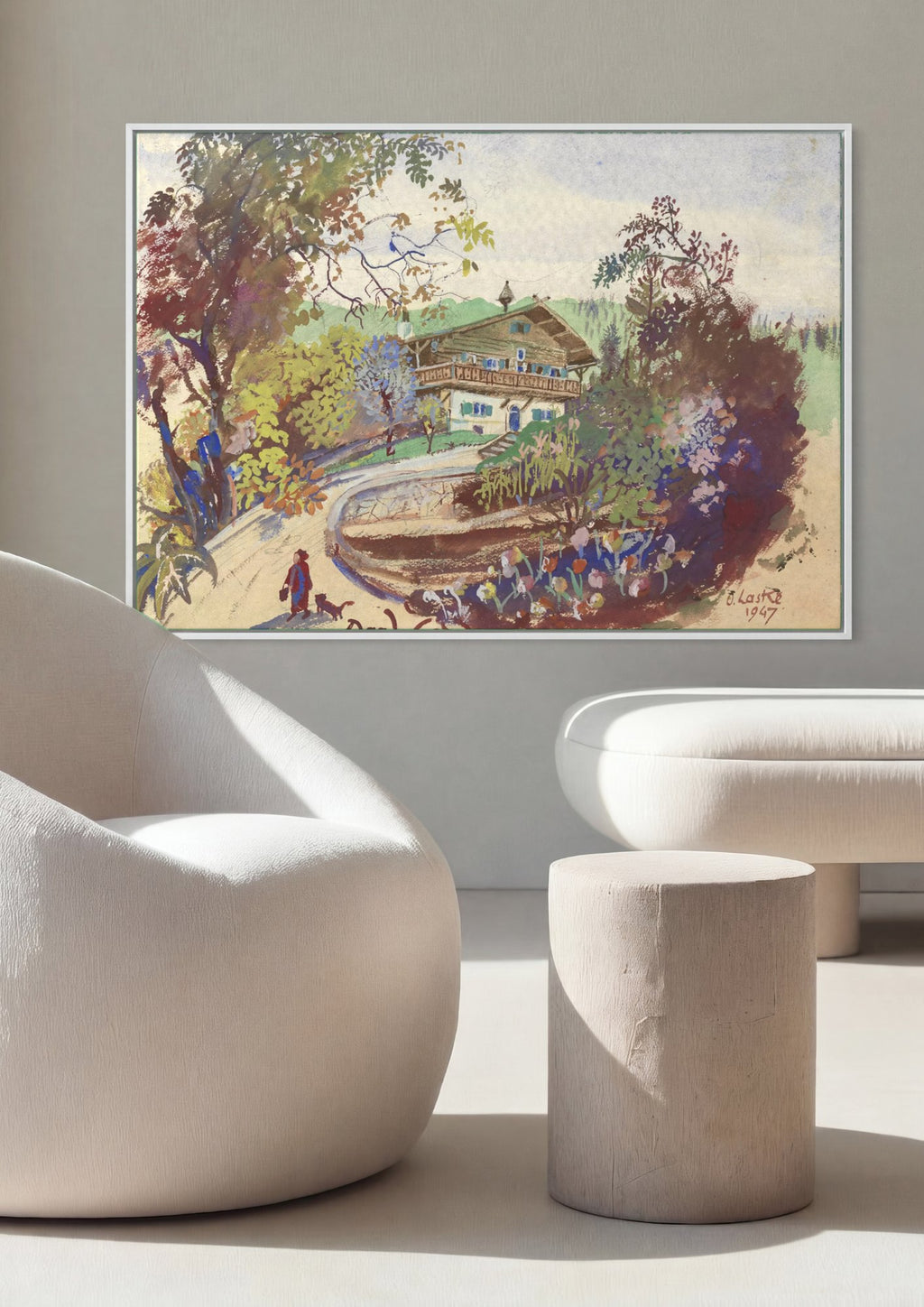 Quadro Decorativo Das Wildgans Haus Mödling - Oskar Laske | quadro emoldurado na parede