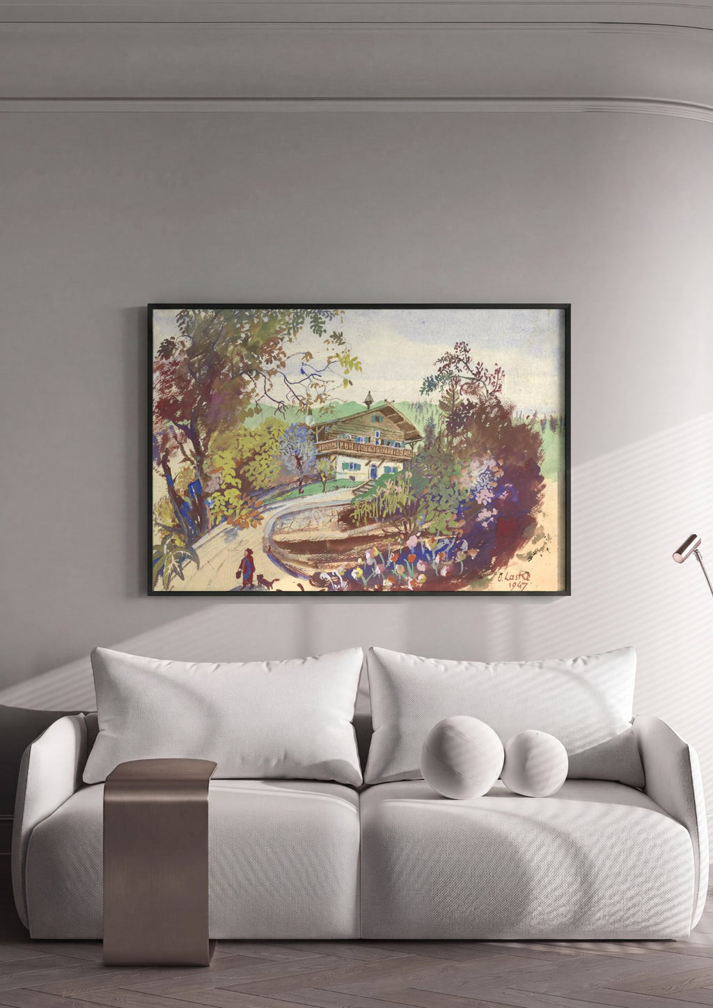 Quadro Decorativo Das Wildgans Haus Mödling - Oskar Laske | quadro emoldurado na parede