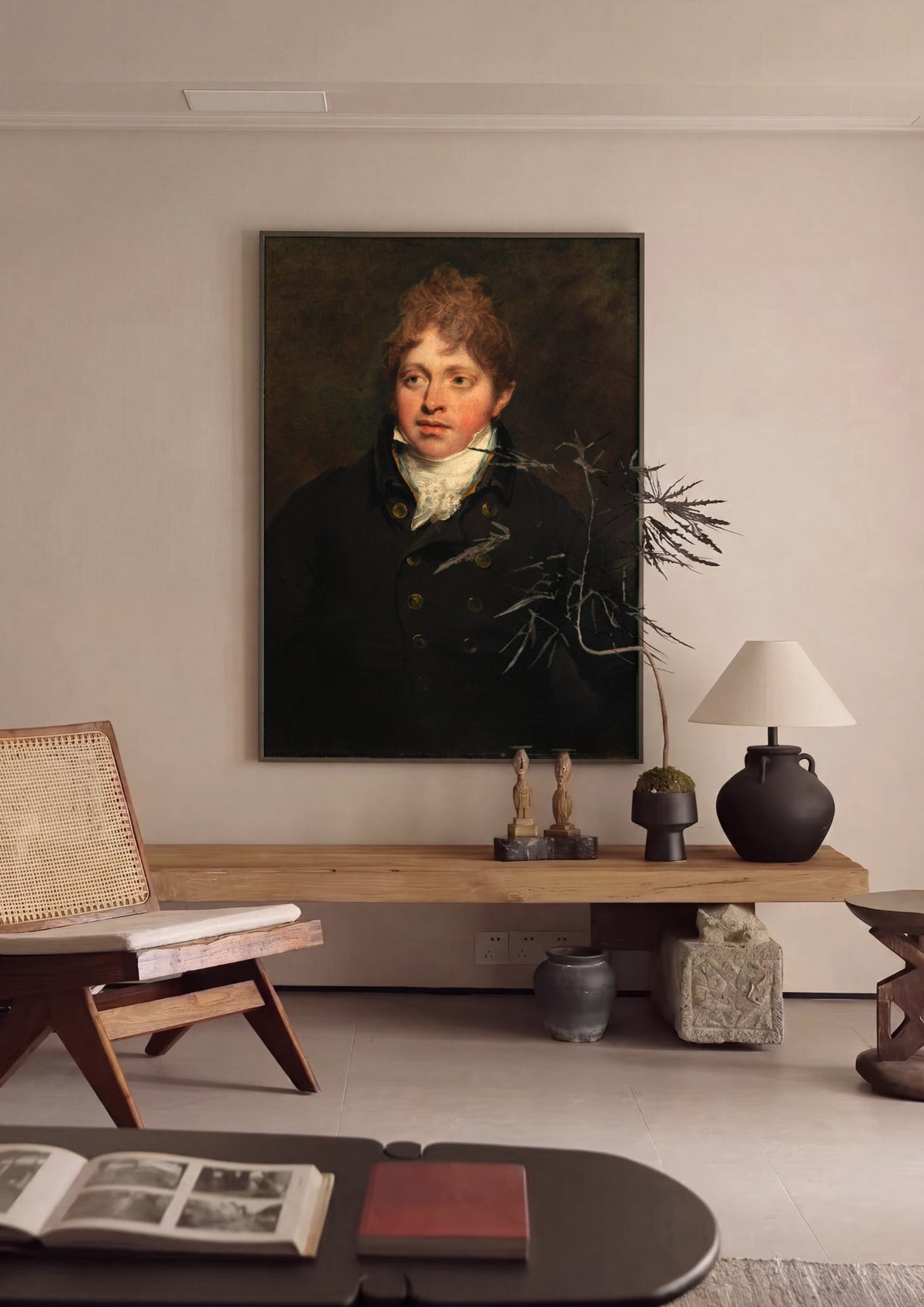Quadro Decorativo Retrato de Jovem Cavalheiro - John Hoppner | quadro emoldurado na parede