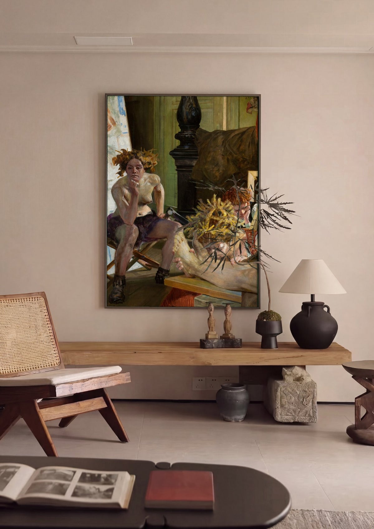 Quadro Decorativo 'Pé de Sereia' - Jacek Malczewski | quadro emoldurado na parede