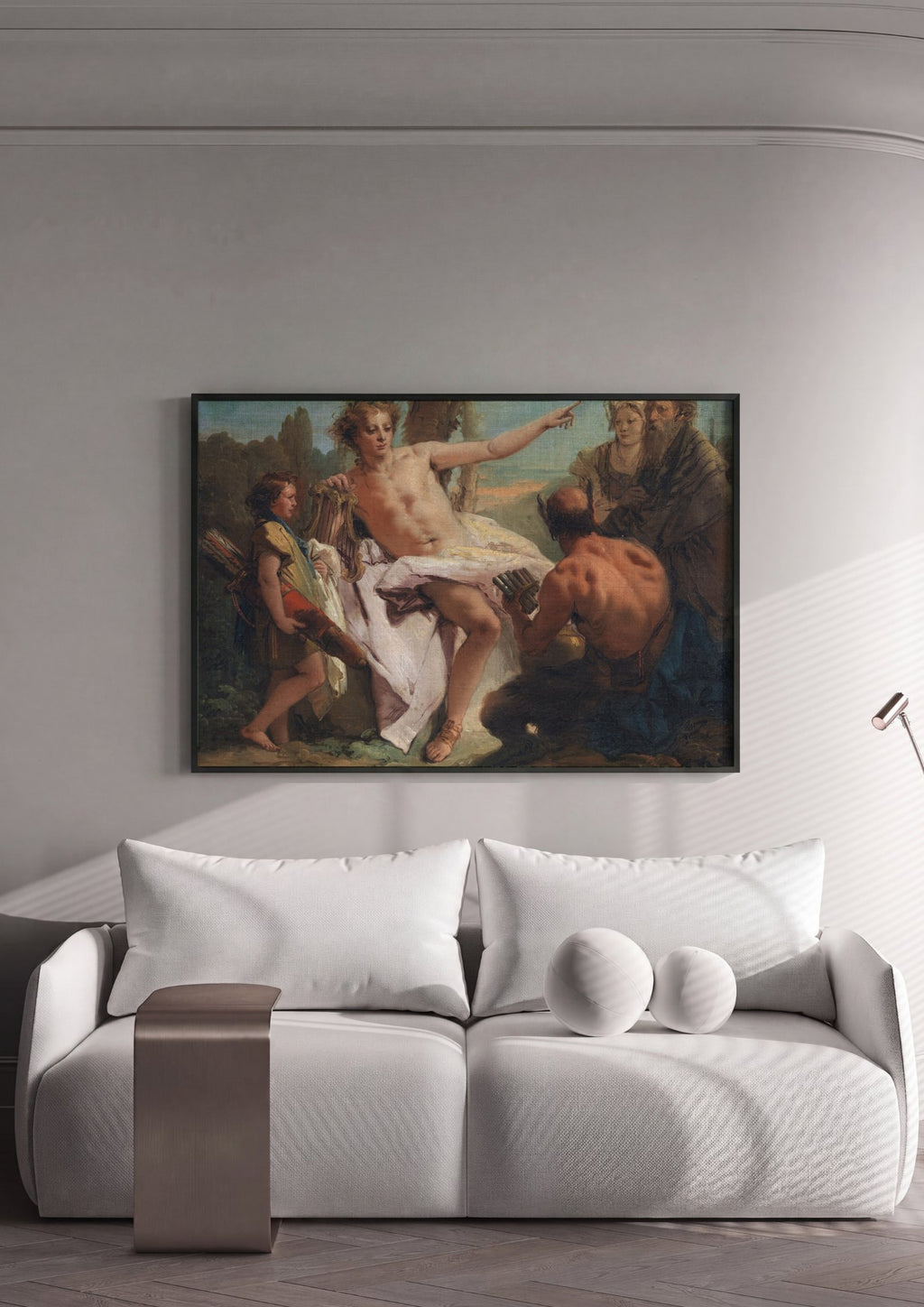 Quadro Decorativo Apolo e Mársias - Tiepolo | quadro emoldurado na parede