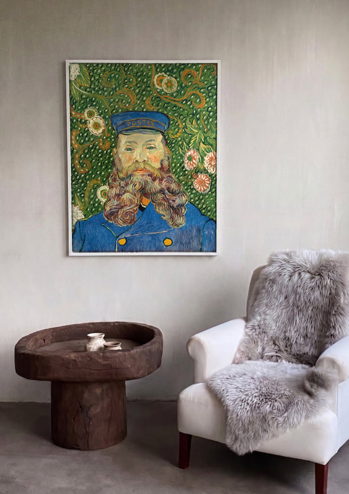 Quadro Decorativo Retrato de Joseph Roulin - Van Gogh | quadro emoldurado na parede