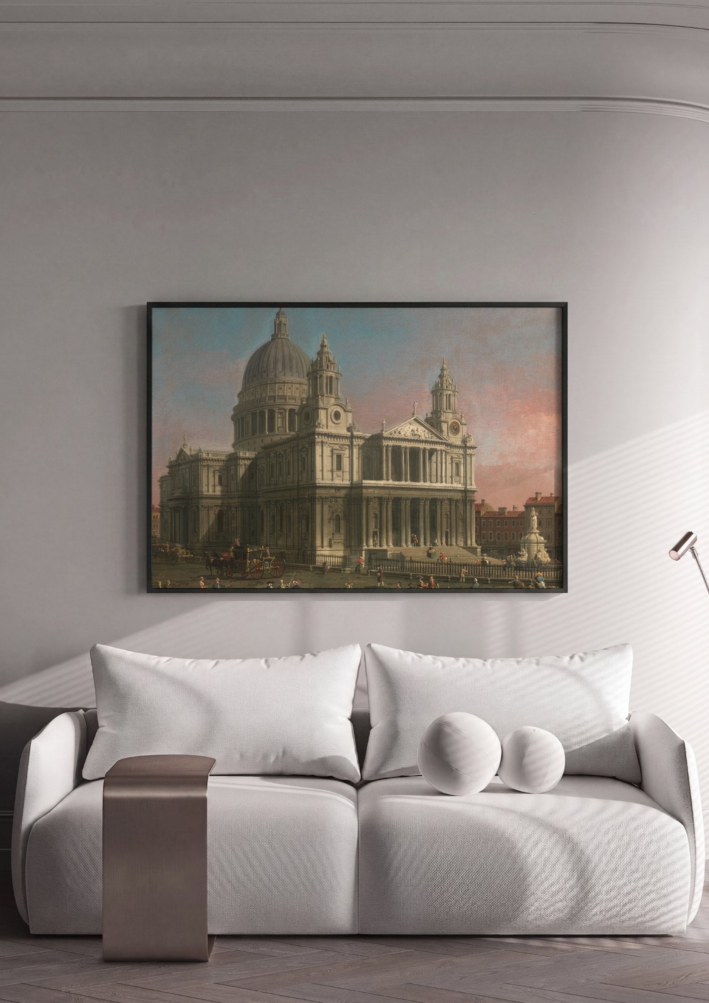 Quadro Decorativo A Catedral de São Paulo - Canaletto | quadro emoldurado na parede