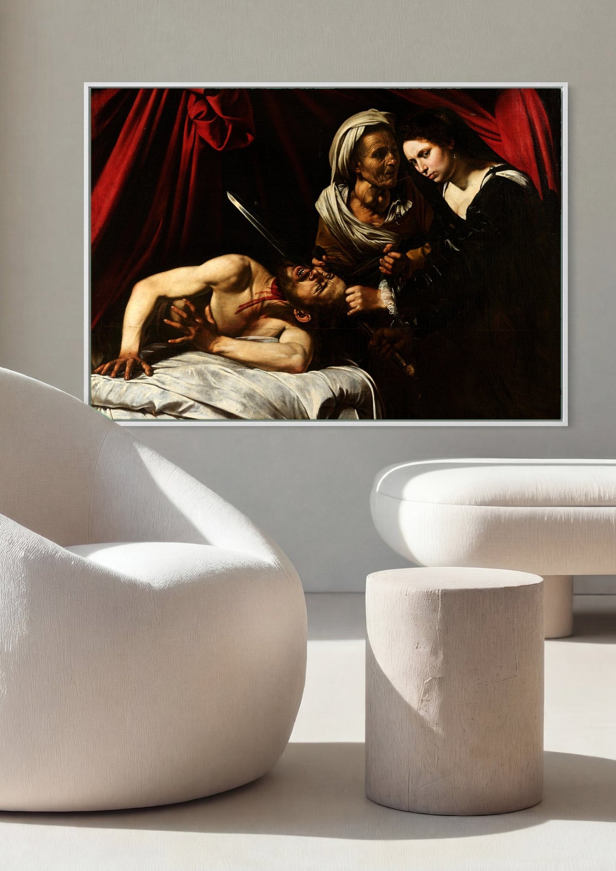Quadro Decorativo 'Judite Decapitando Holofernes' - Caravaggio | quadro emoldurado na parede