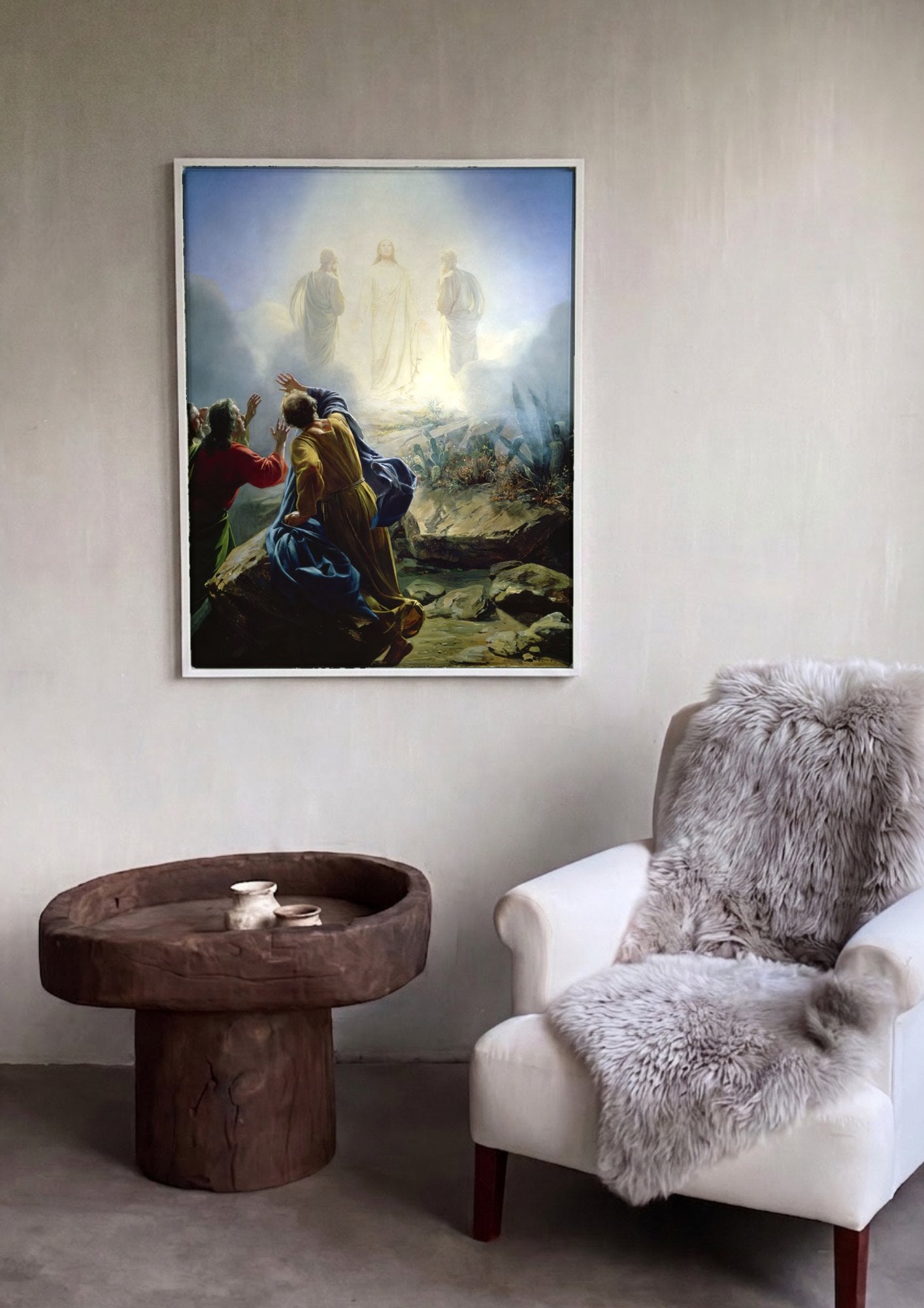 Quadro Decorativo A Transfiguração - Carl Bloch | quadro emoldurado na parede