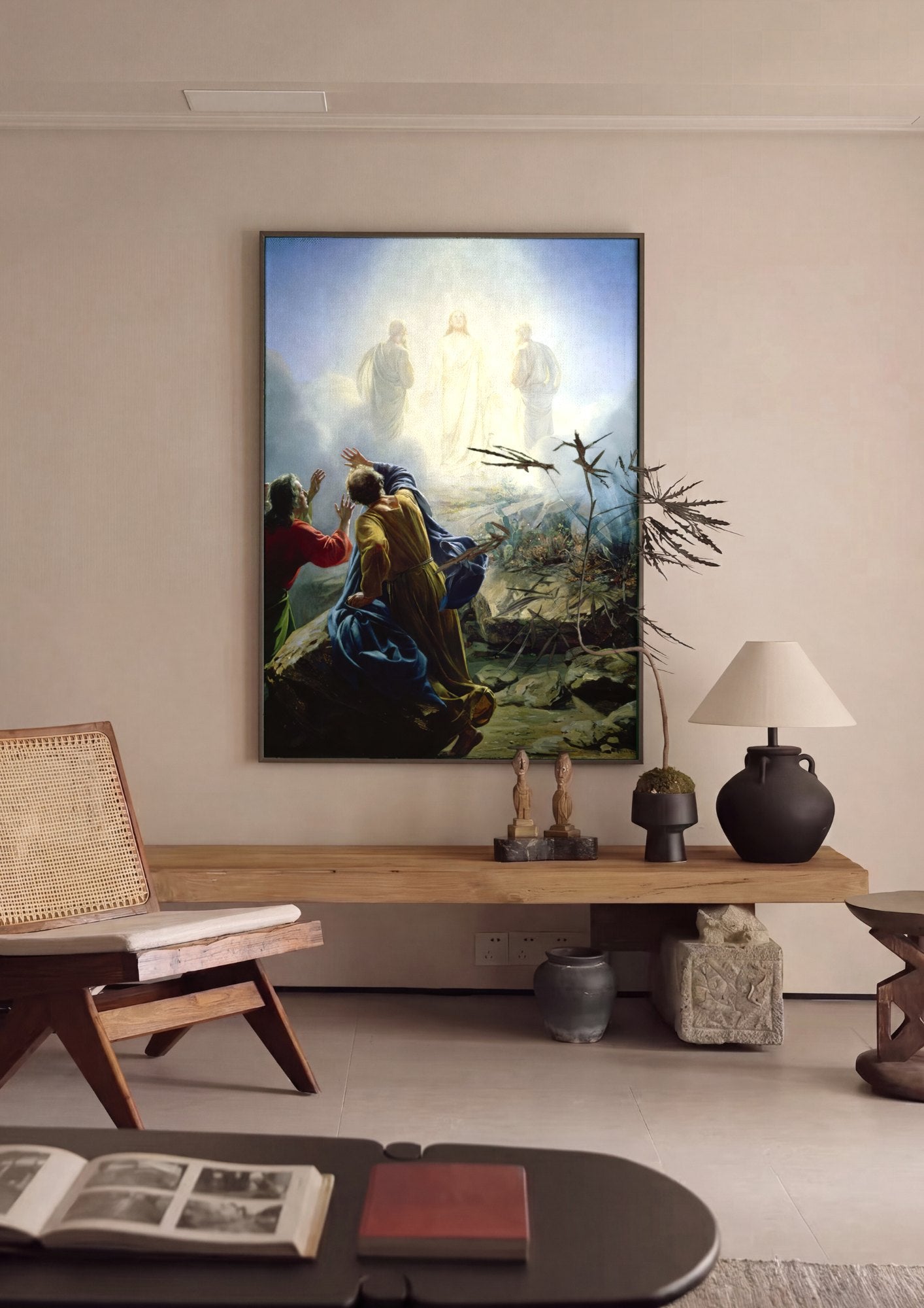 Quadro Decorativo A Transfiguração - Carl Bloch | quadro emoldurado na parede