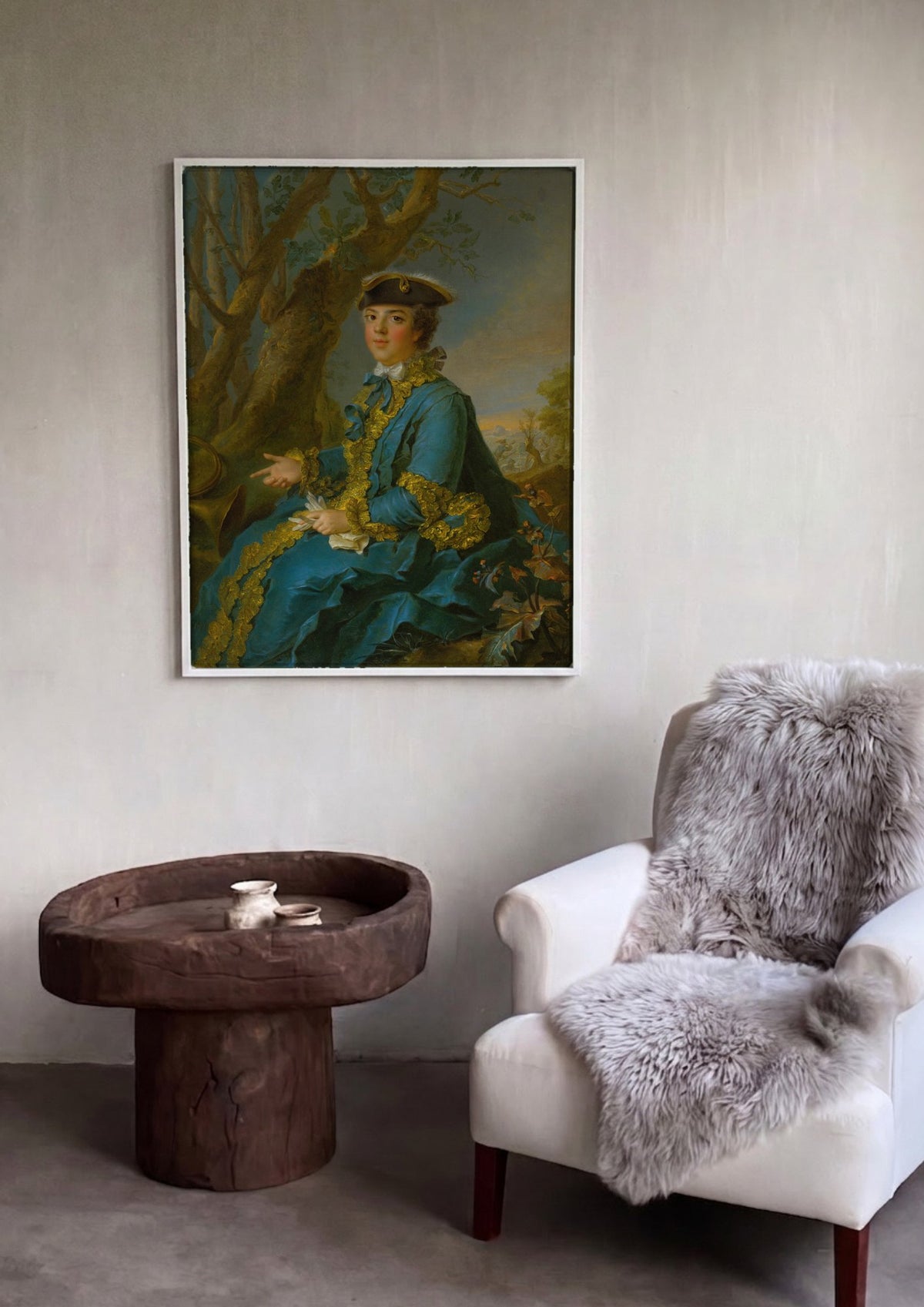 Quadro Decorativo Retrato de Jovem Cavalheiro - Jean Marc Nattier | quadro emoldurado na parede