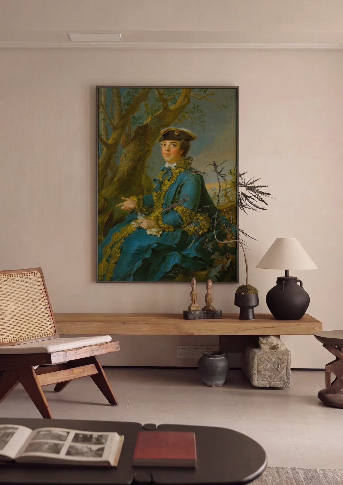 Quadro Decorativo Retrato de Jovem Cavalheiro - Jean Marc Nattier | quadro emoldurado na parede