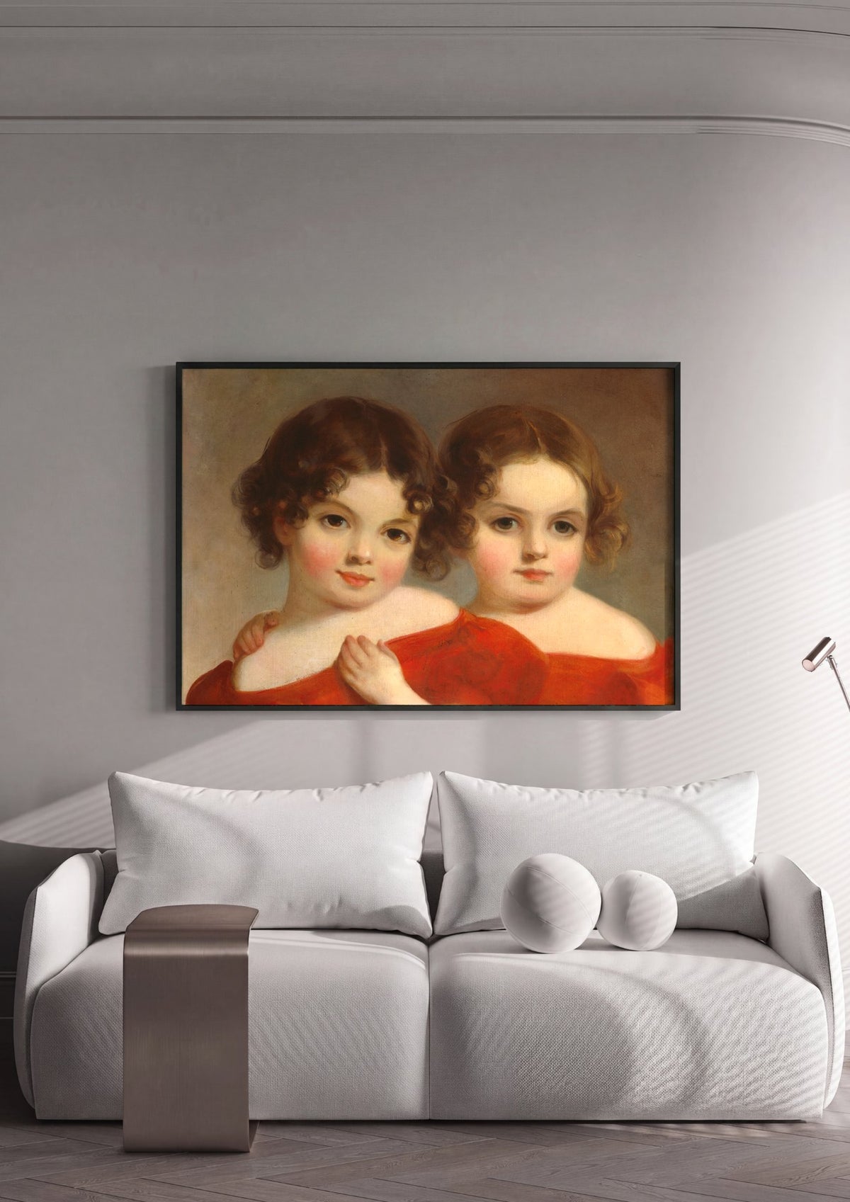 Quadro Decorativo 'As Meninas' - Thomas Sully | quadro emoldurado na parede