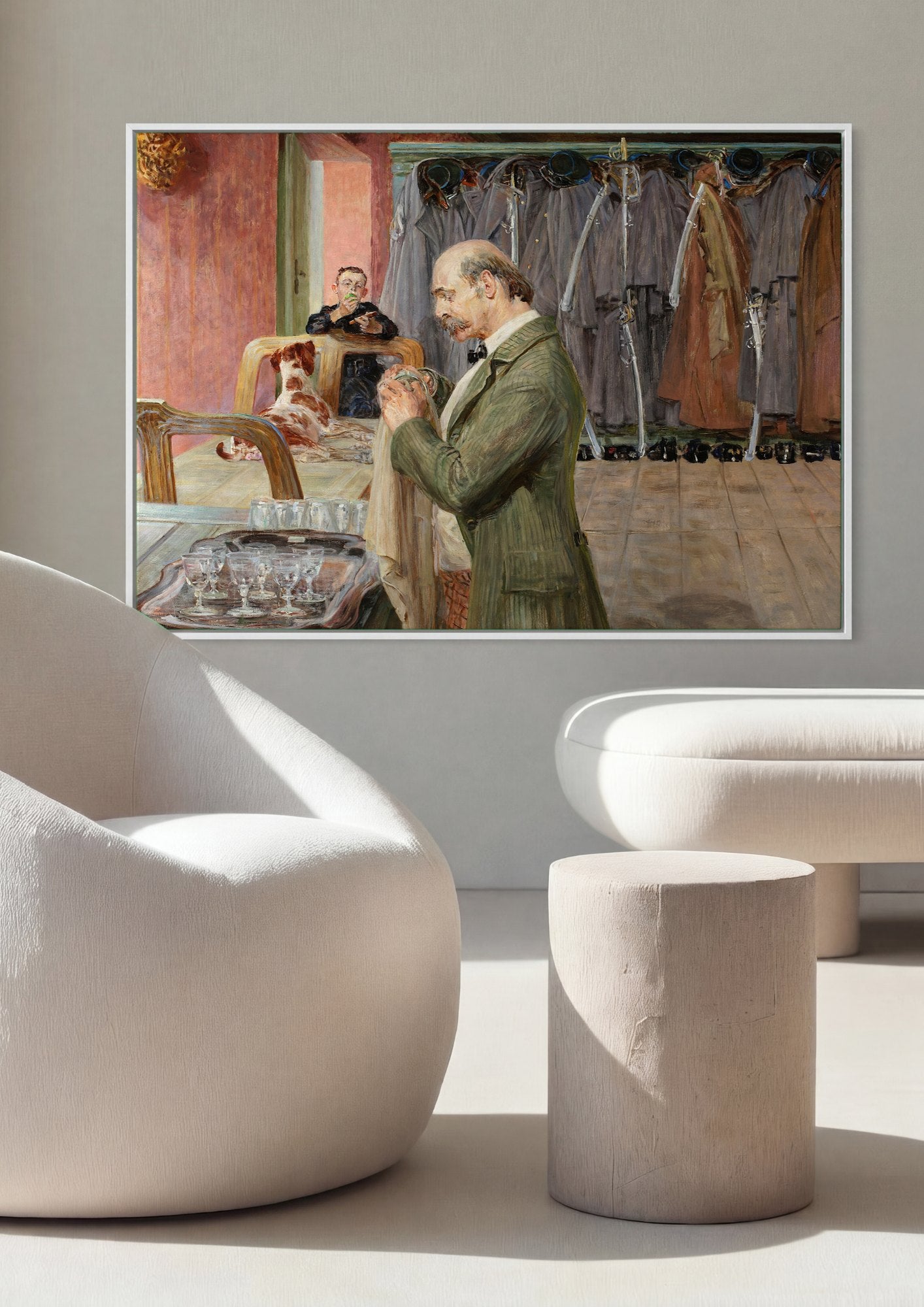 Quadro Decorativo A Preparação - Jacek Malczewski | quadro emoldurado na parede