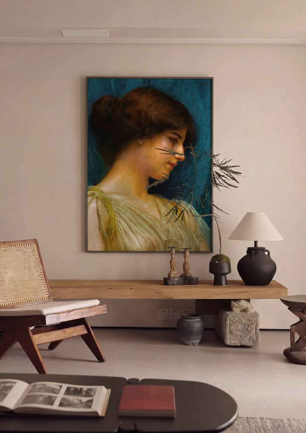Quadro Decorativo A Young Girl - John William Godward | quadro emoldurado na parede